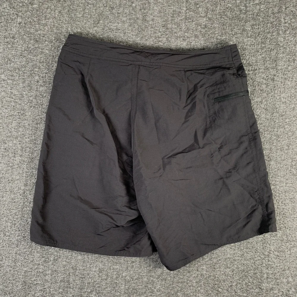 Patagonia Board Shorts Men 32 Black Wavefarer Beach 50+ UPF NEW